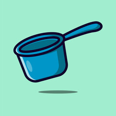 Water dipper vector icon illustration. Bathroom icon concept isolated. Flat design