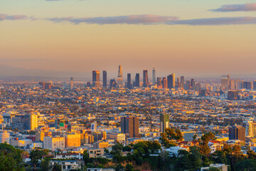 Los Angeles Skyline: Awe-Inspiring Sunset View