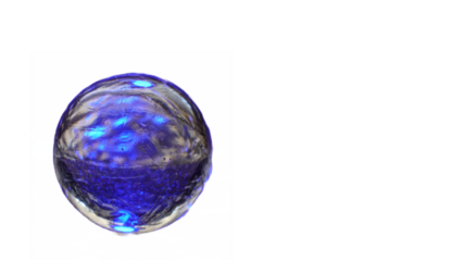 crystal ball on white background