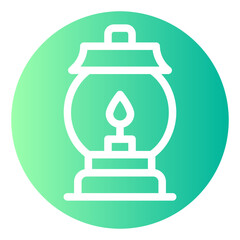 fire lamp gradient icon