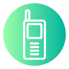 walkie talkie gradient icon
