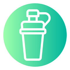 water flask gradient icon