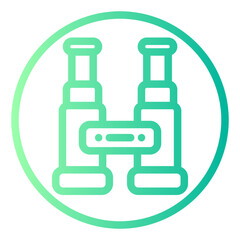 Obraz premium binoculars gradient icon