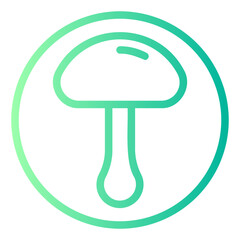 mushroom gradient icon