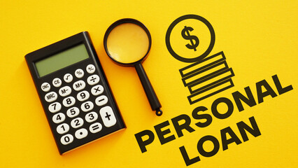 Personal loan is shown using the text