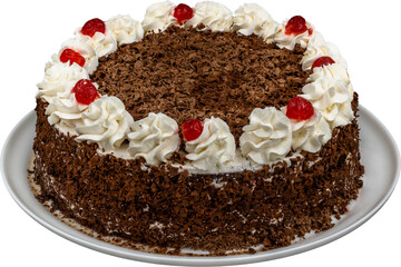 Black Forest cake with cherries