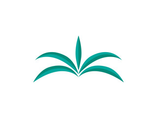 Saudi Arabia palm leaf icon, creative logo design. Vector illustration