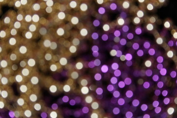 Purple and Gold Abstract Blur Bokeh Background © LMPark Photos