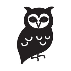 Solid Line OWL design vector icon