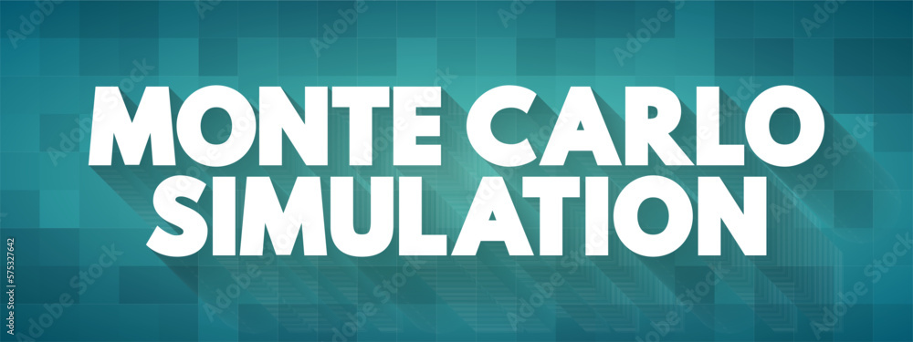 Aufkleber monte carlo method - mathematical technique that allows people to quantitatively account for risk in