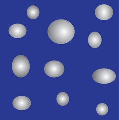 abstract pattern with balls on a blue background, gradient