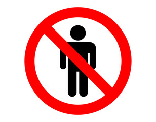 立ち入り禁止　アイコン