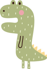Crocodile Cartoon Animals Sticker