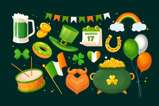 Creative St Patrick's day elements collection