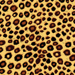 Seamless pattern, leopard print for fabric