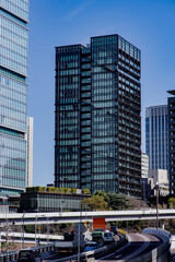 東京、紀尾井町の街の風景　老舗のホテルや商業施設が並ぶ落ち着いた街　紀尾井町、千代田区、東京、日本