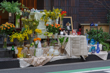 東京赤坂6丁目の週末だけ開く花屋さん