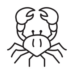 CRAB design vector icon
