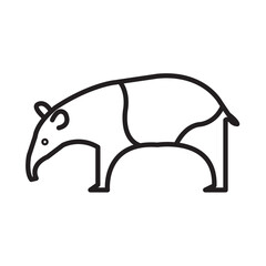 TAPIR design vector icon
