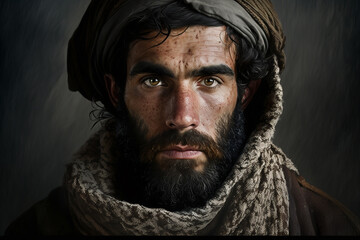 Taliban soldier portrait, generative ai