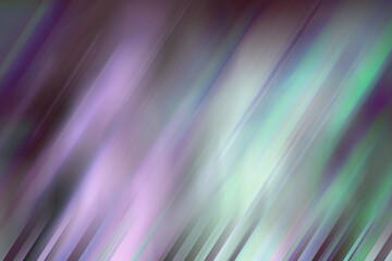 muted purple-green geometric gradient background. Various diagonal stripes