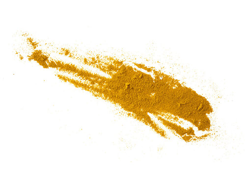 Curry Spice Isolated, Top View