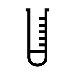 test tube icon or logo isolated sign symbol vector illustration - high quality black style vector icons