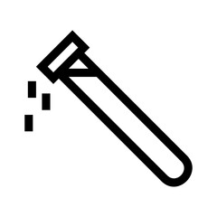 test tube icon or logo isolated sign symbol vector illustration - high quality black style vector icons
