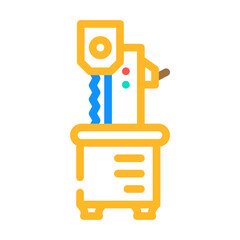 meat bone saw color icon vector illustration