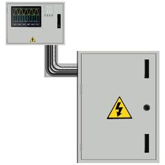 Control Panel. Production control panel and control of computer devices. Touchpad. Vector graphics