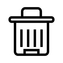 trash icon or logo isolated sign symbol vector illustration - high quality black style vector icons