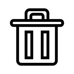 trash icon or logo isolated sign symbol vector illustration - high quality black style vector icons