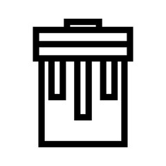 trash icon or logo isolated sign symbol vector illustration - high quality black style vector icons