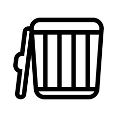 trash icon or logo isolated sign symbol vector illustration - high quality black style vector icons