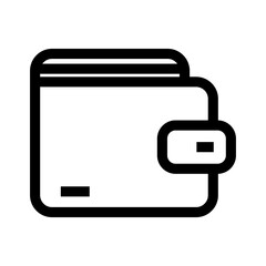 wallet icon or logo isolated sign symbol vector illustration - high quality black style vector icons