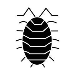 Solid COCKROACH design vector icon
