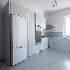modern kitchen interior Generative Ai