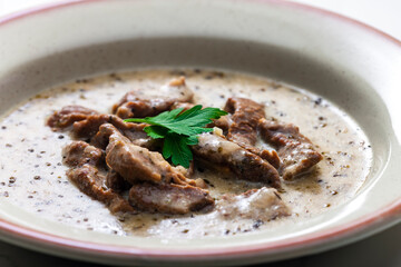 pork meat with cumin sauce