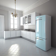 modern kitchen interior Generative Ai