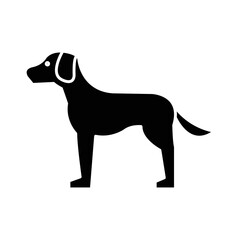 Solid DOG design vector icon