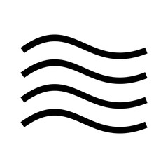 wave icon or logo isolated sign symbol vector illustration - high quality black style vector icons