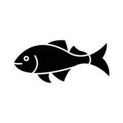 Solid FISH design vector icon