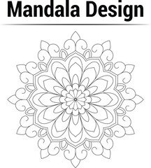  Floral background mandela design
