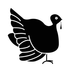 Solid TURKEY design vector icon