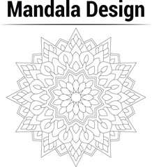  Floral background mandela design