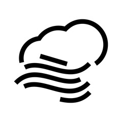 wind icon or logo isolated sign symbol vector illustration - high quality black style vector icons