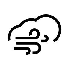 wind icon or logo isolated sign symbol vector illustration - high quality black style vector icons