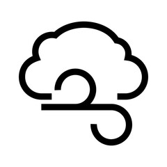 wind icon or logo isolated sign symbol vector illustration - high quality black style vector icons