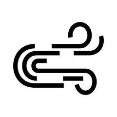 wind icon or logo isolated sign symbol vector illustration - high quality black style vector icons