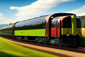 Obraz premium train on the rails